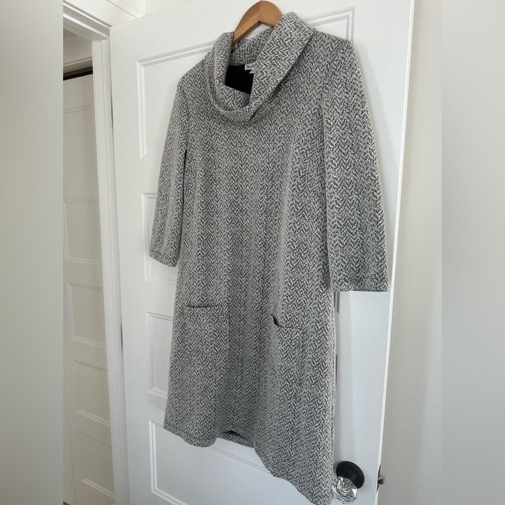 NorthStyle Gray Cowl Neck Dress